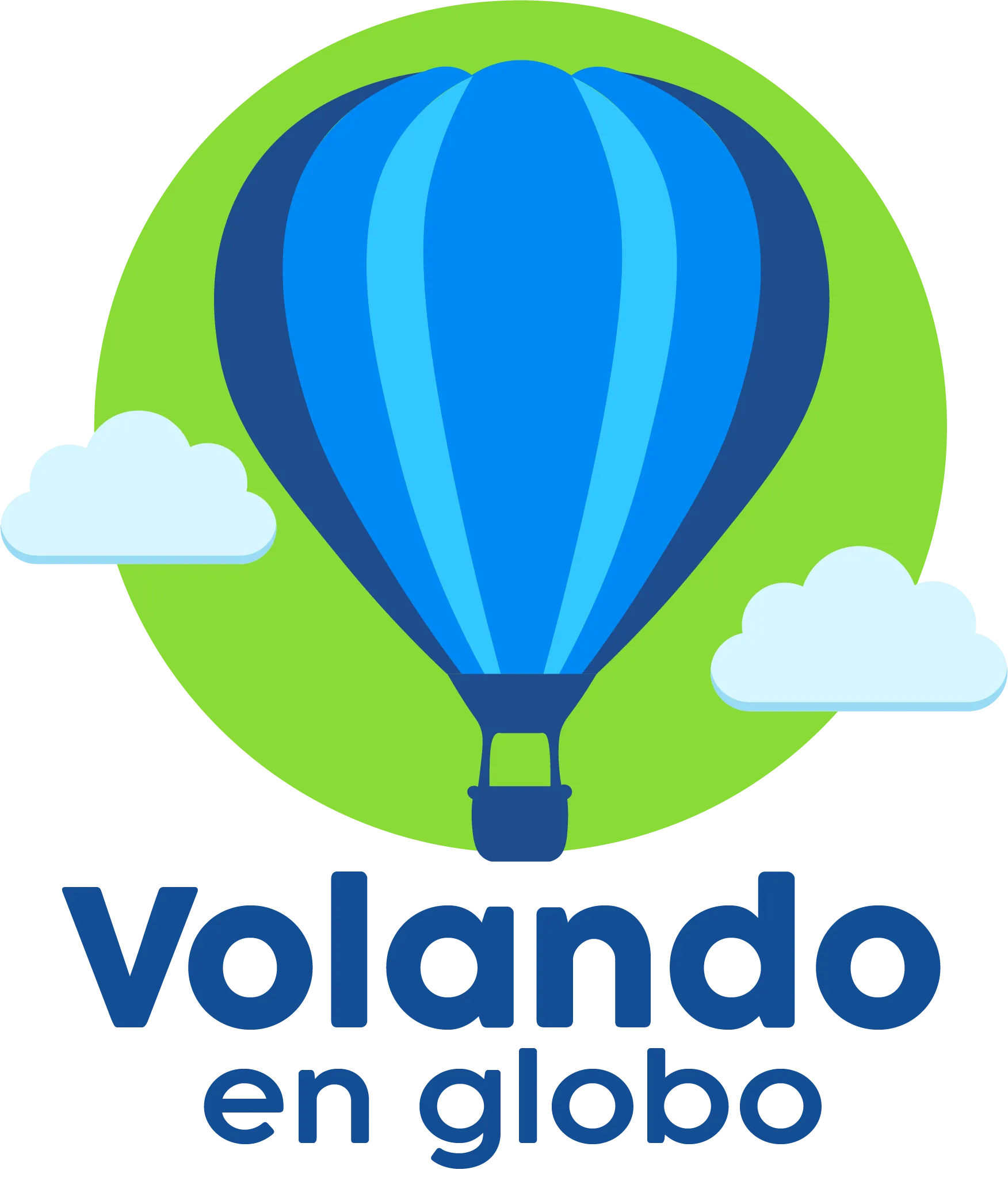 Logotipo oficial de Volando en Globo promocionando experiencias aéreas seguras con excelente precio vuelo en globo en Teotihuacán.